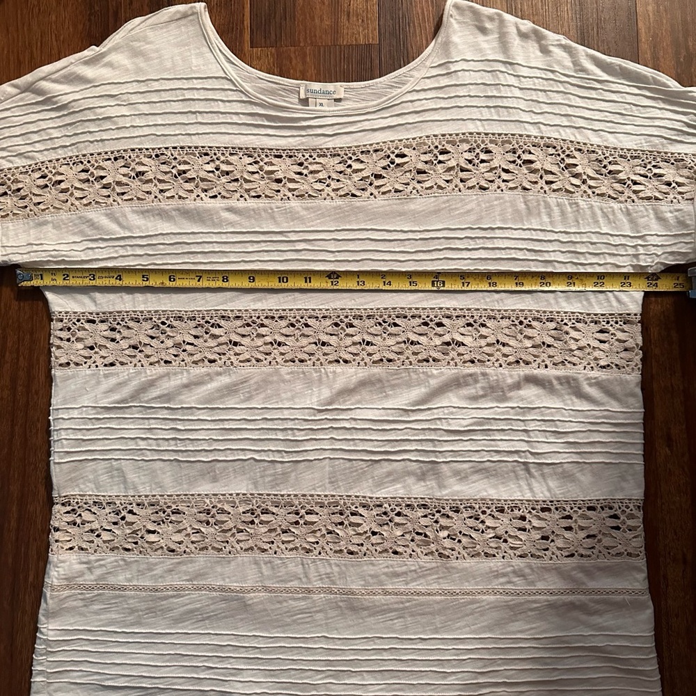 Sundance White and Cream Lace Blouse - Picture 8 of 8